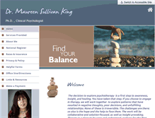 Tablet Screenshot of drkingtherapy.com